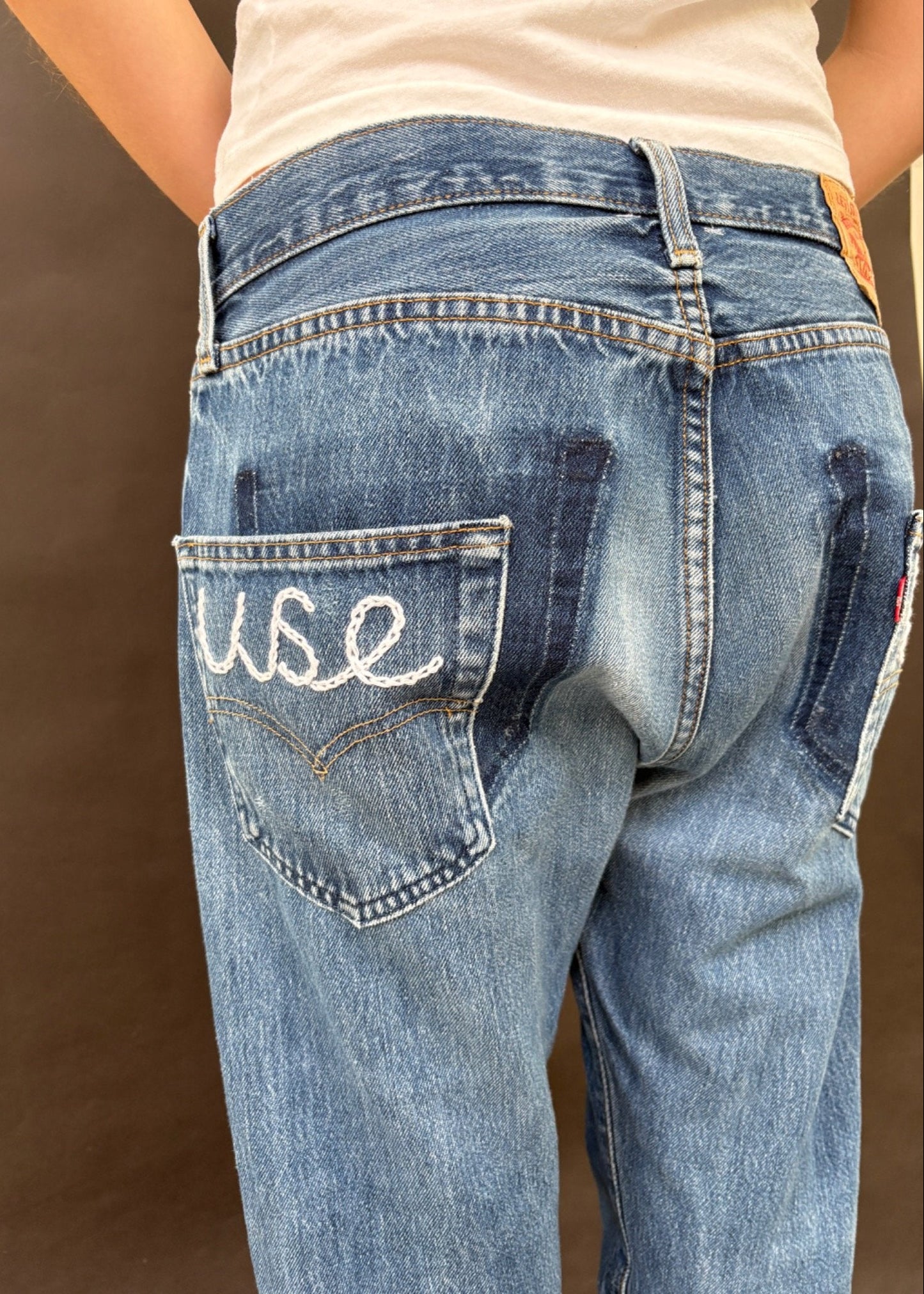 Chain Stitched Levi's
