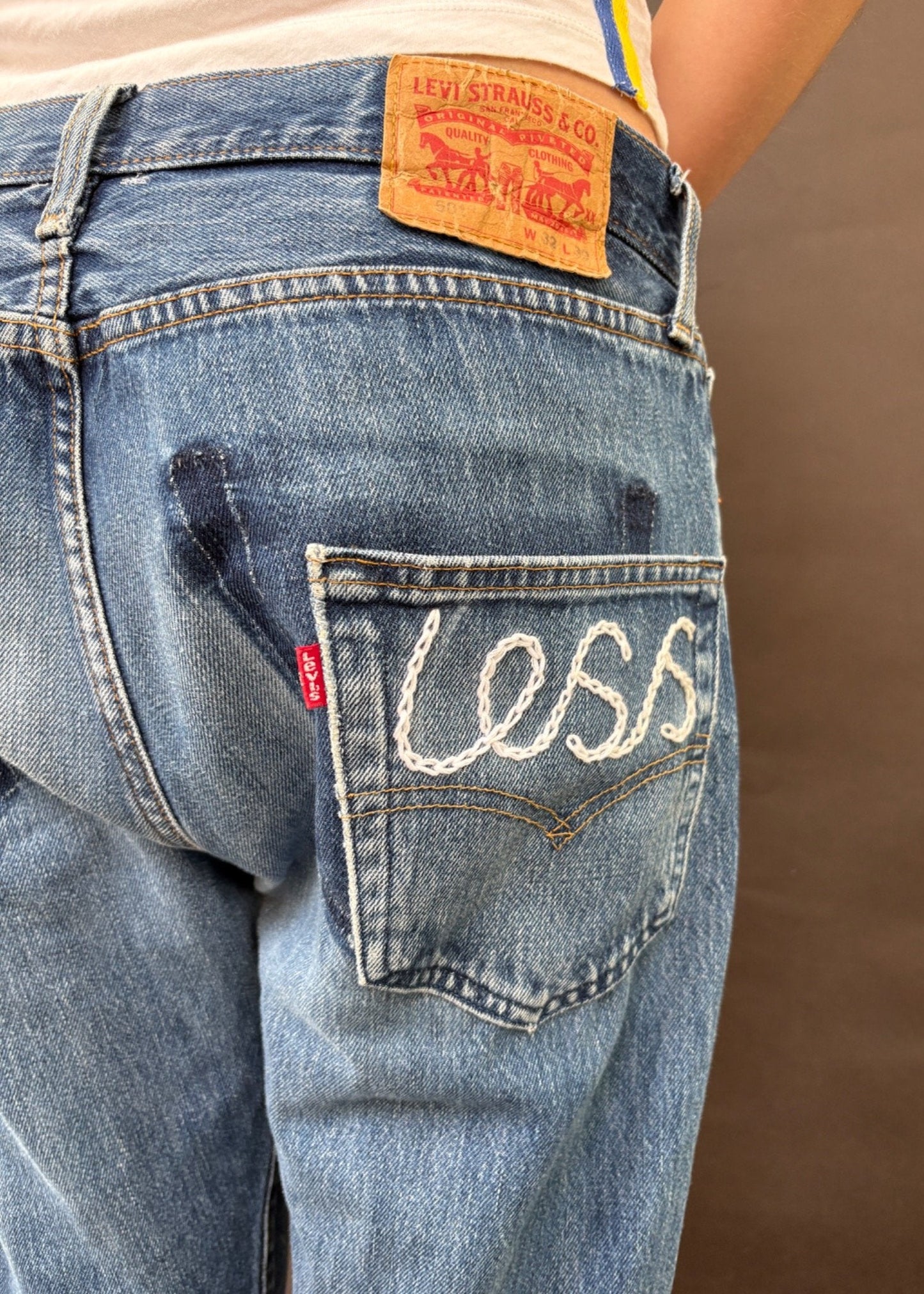 Chain Stitched Levi's