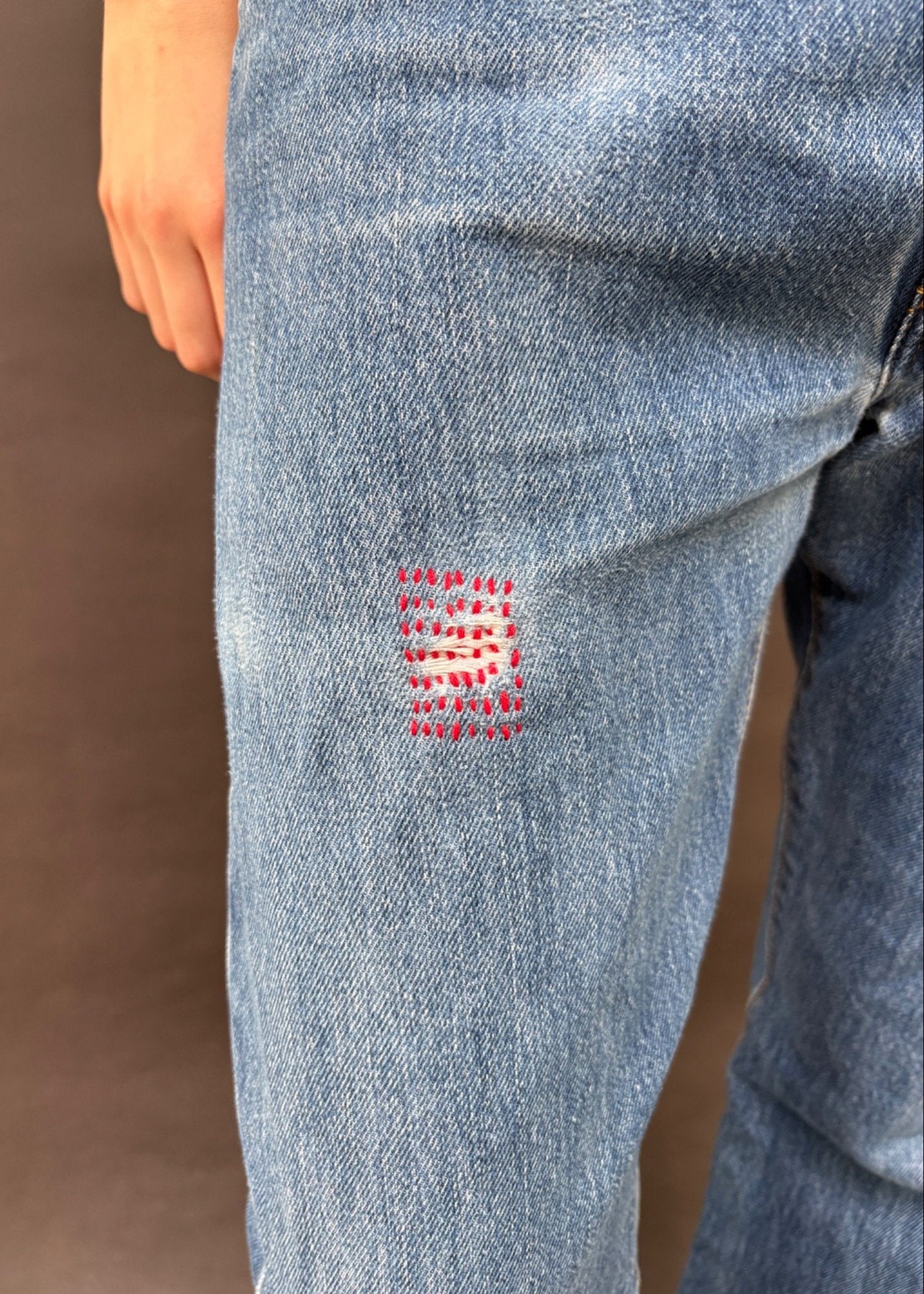 Chain Stitched Levi's