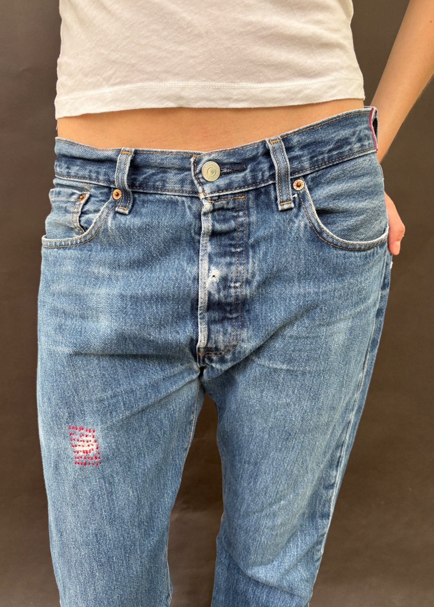Chain Stitched Levi's