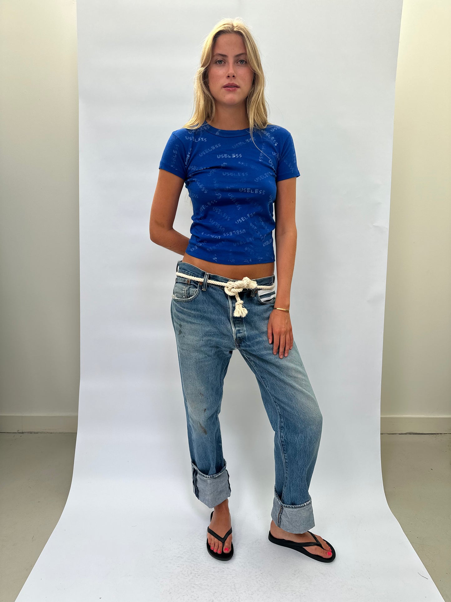 016. Blue Stamp T Shirt
