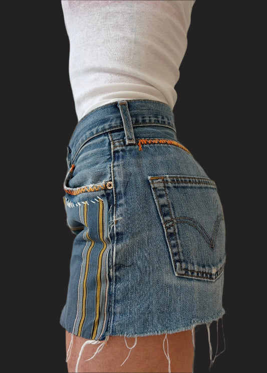 Patched Levi's Cut-Offs