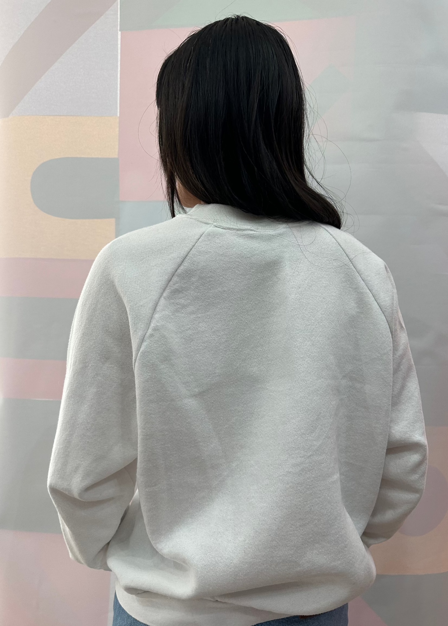 White Stripe Sweatshirt