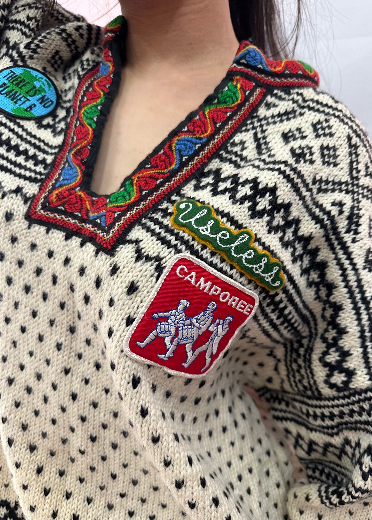 Patched Vintage Knit