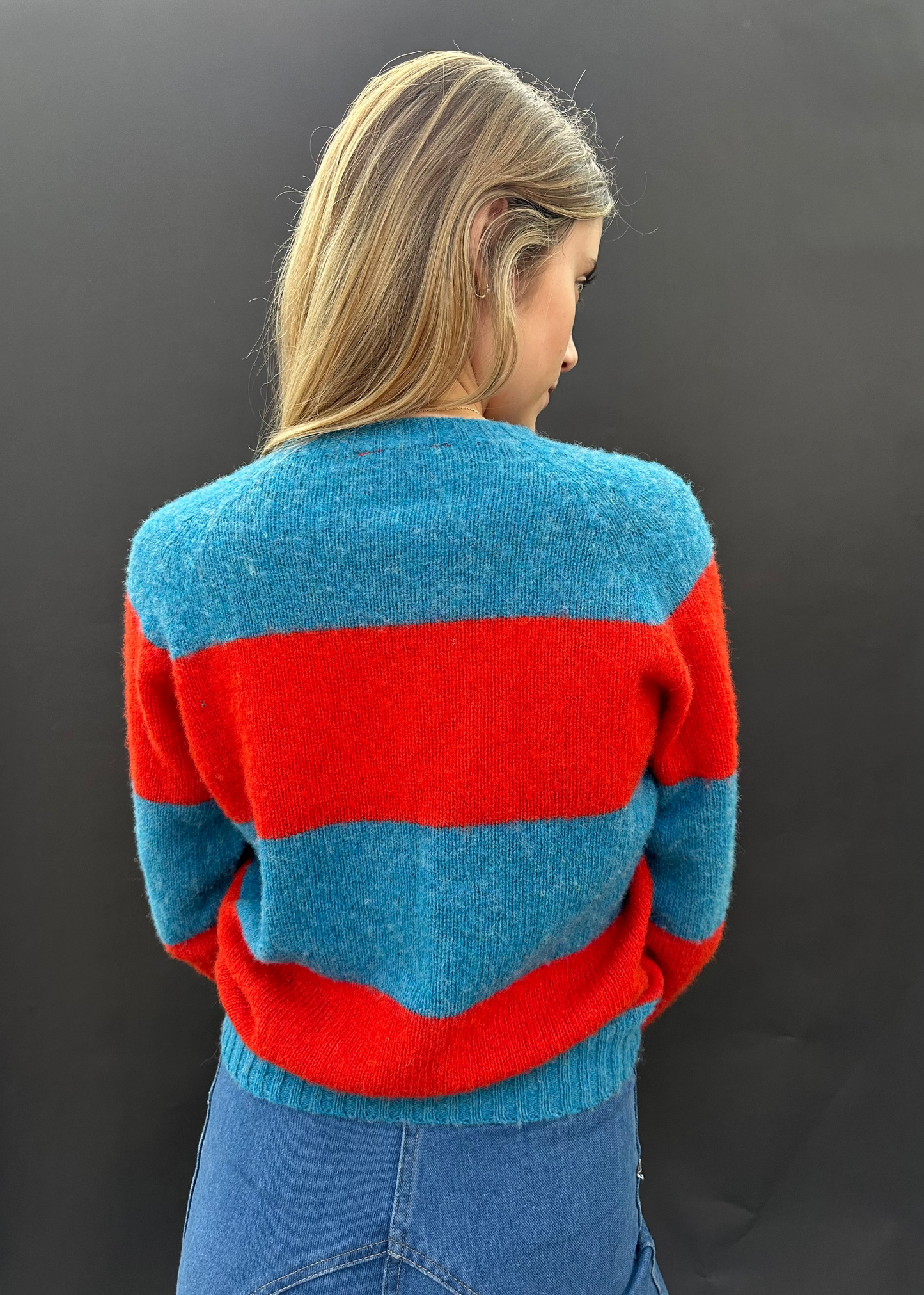 Patti Blue & Red Stripe Jumper