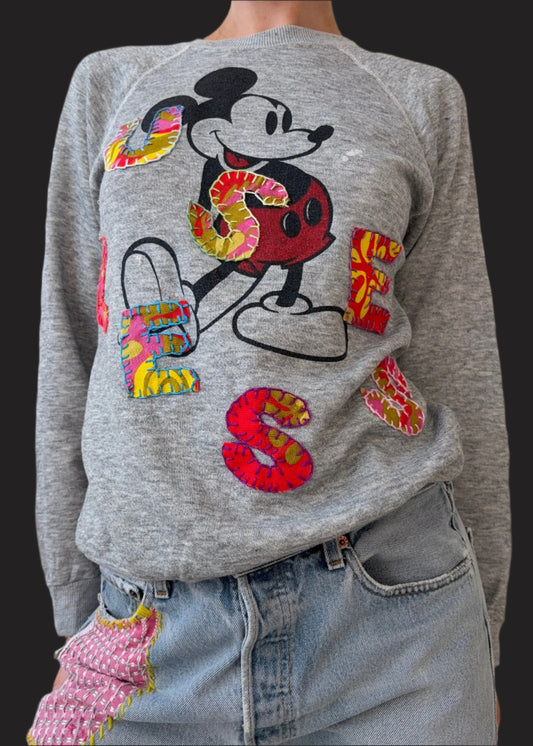 Mickey Mouse Appliqué Sweatshirt