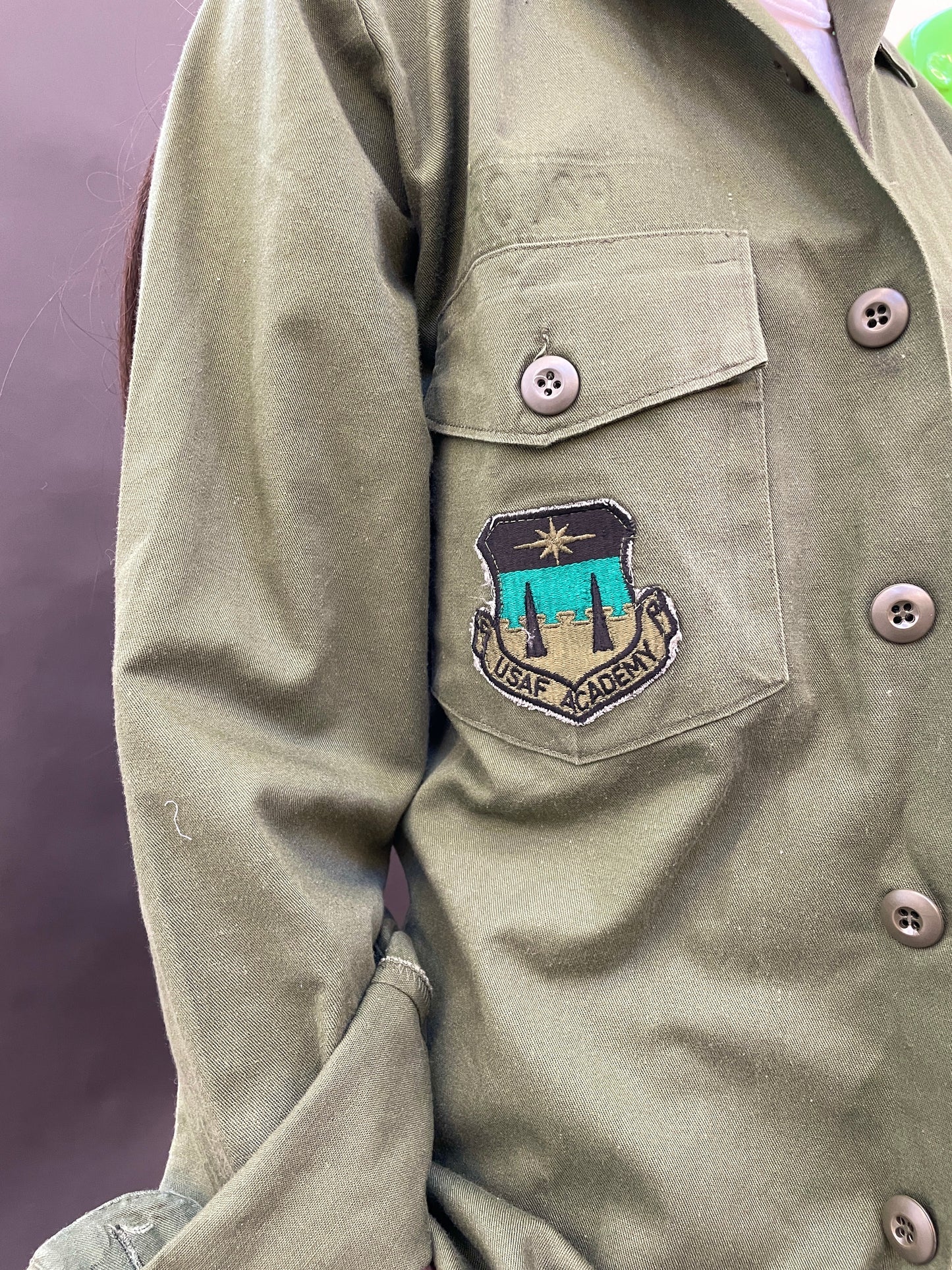 Army Shirt with Embroidery