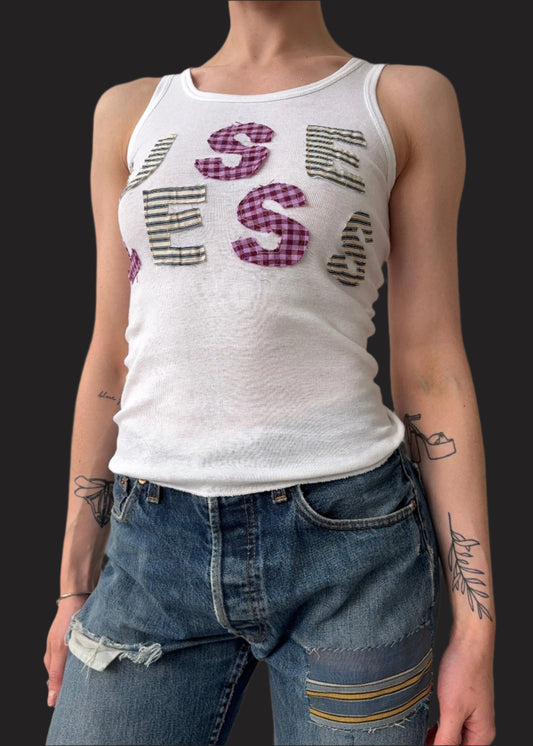 Everyday tank with appliqué