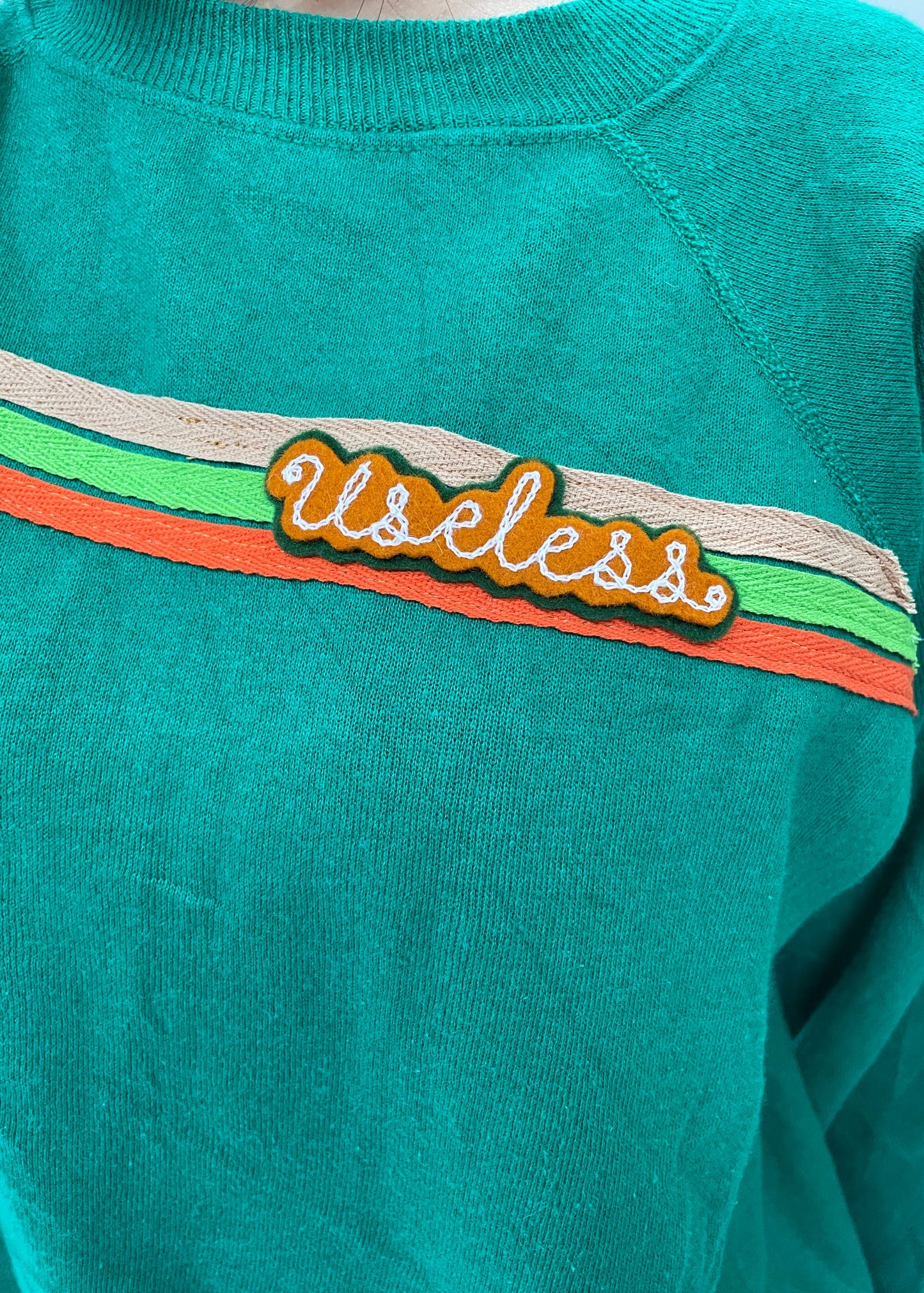 Green Stripe Sweatshirt