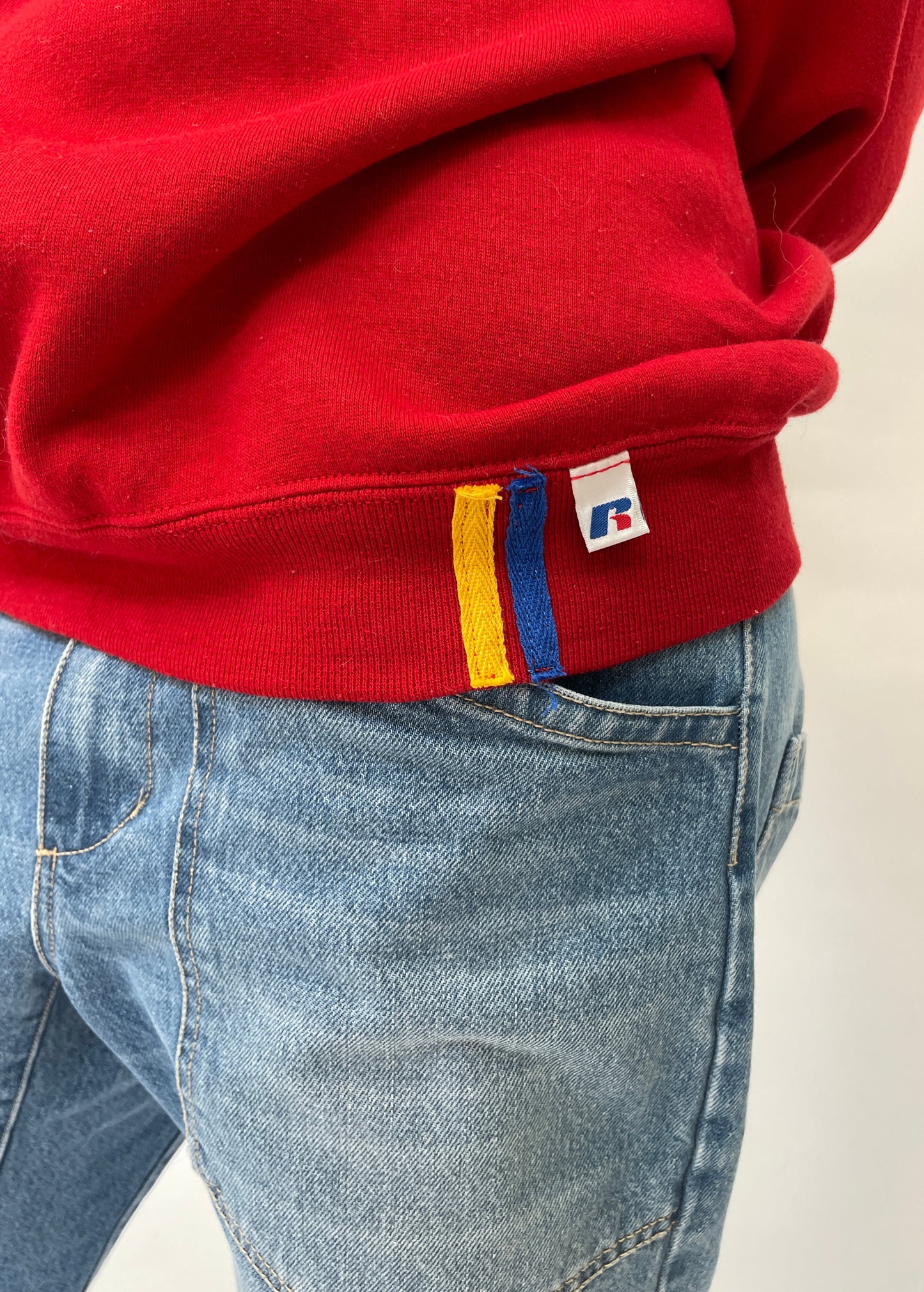 Red Patched Up Sweatshirt