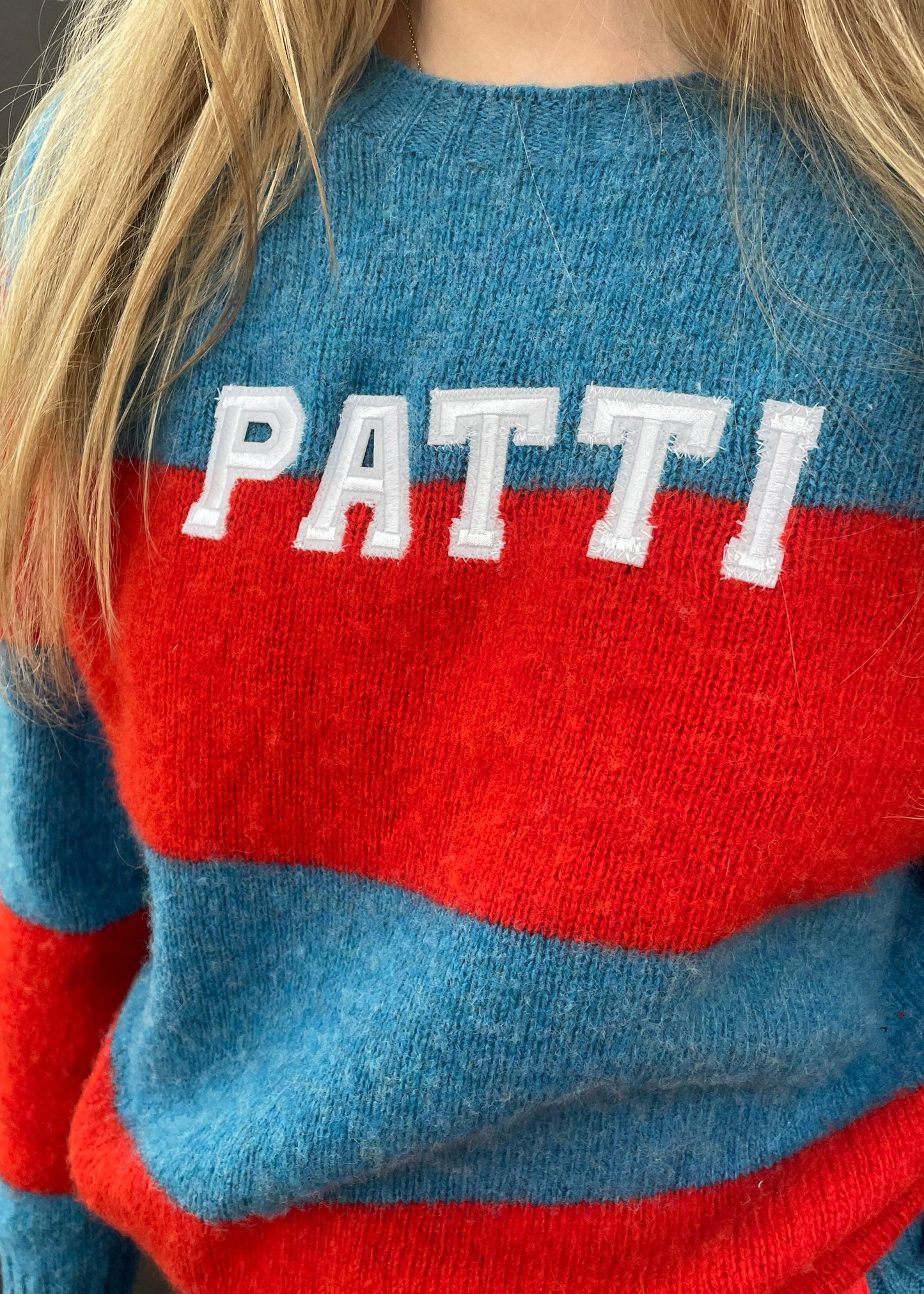 Patti Blue & Red Stripe Jumper