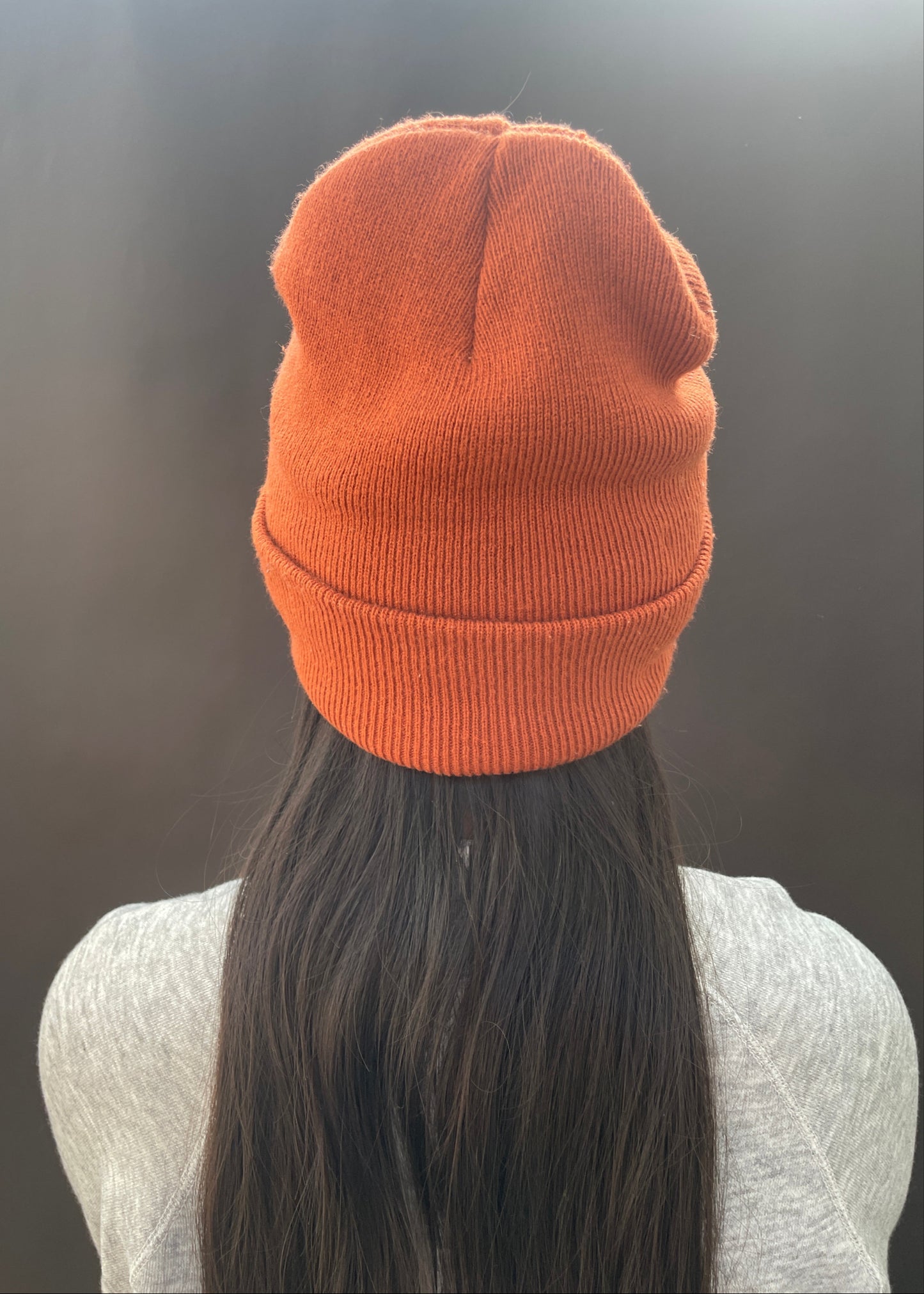 Tan Camping Patch Beanie