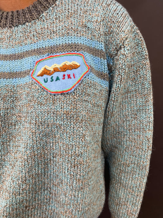 Knitted USA Ski Jumper