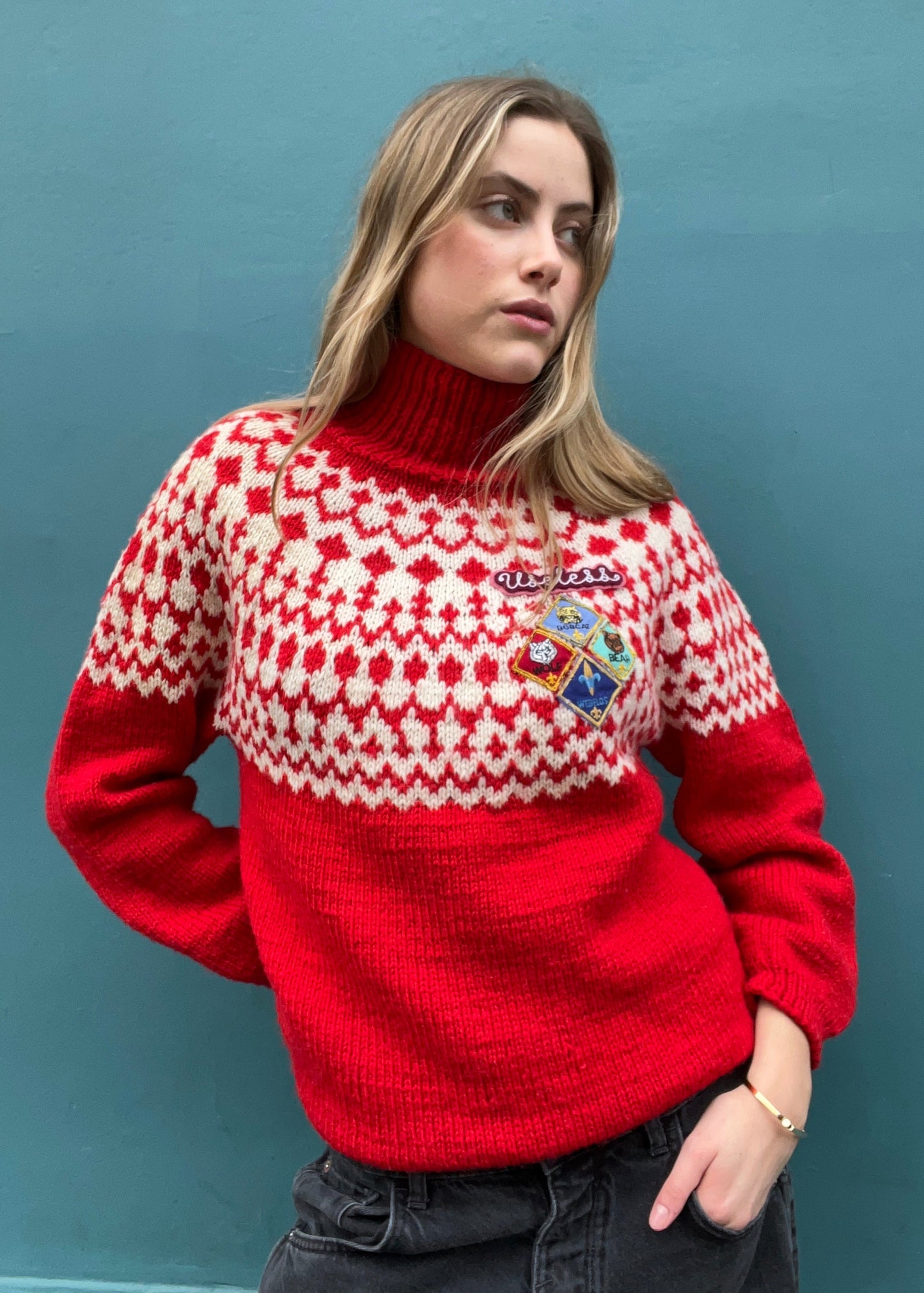 Fair Isle Knit Sweater