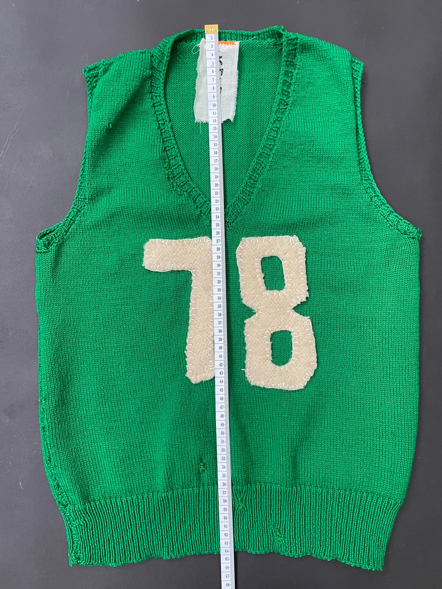 Vintage Green Knit 78 Vest