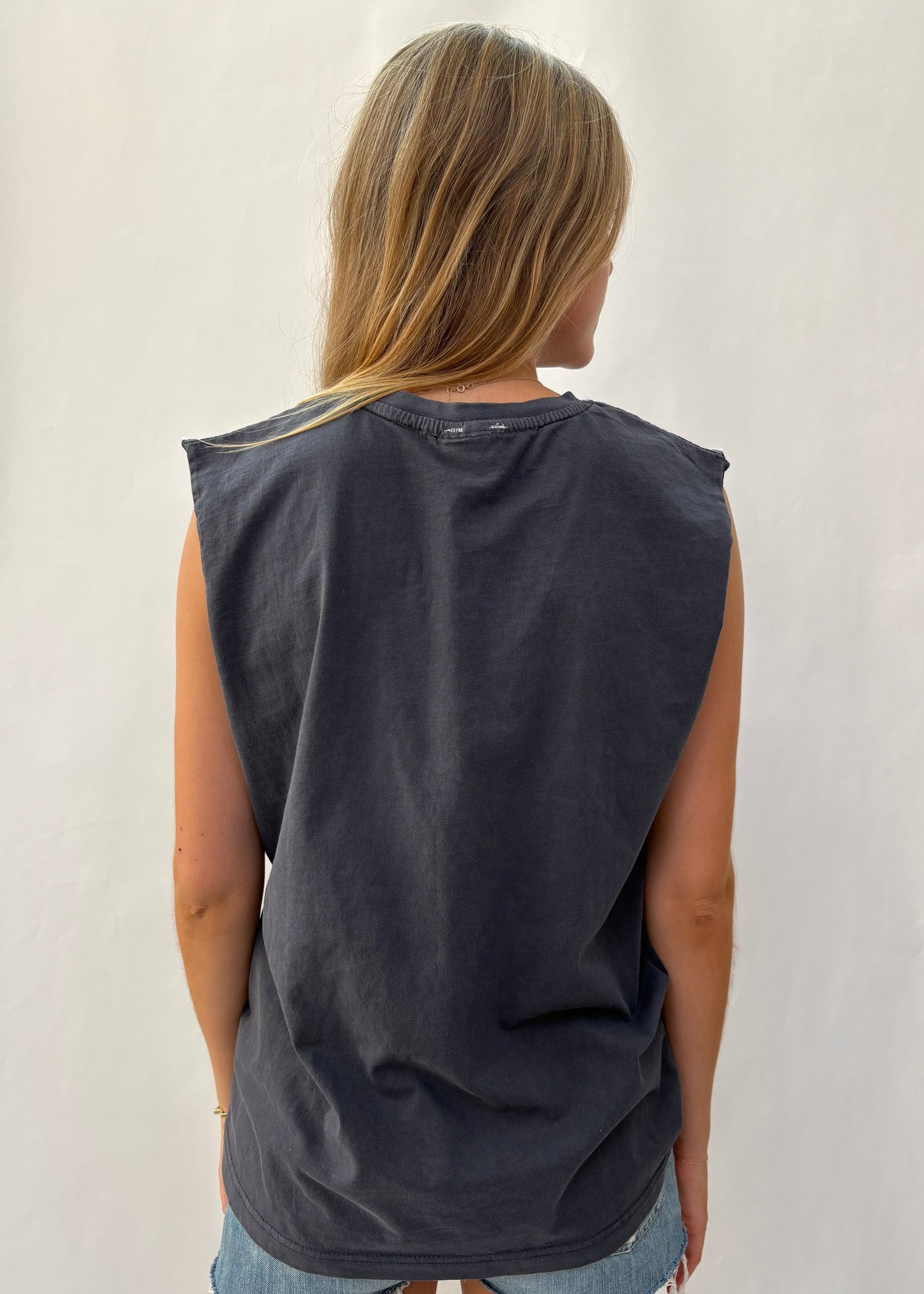 003. Black Tank + Tape Appliqué