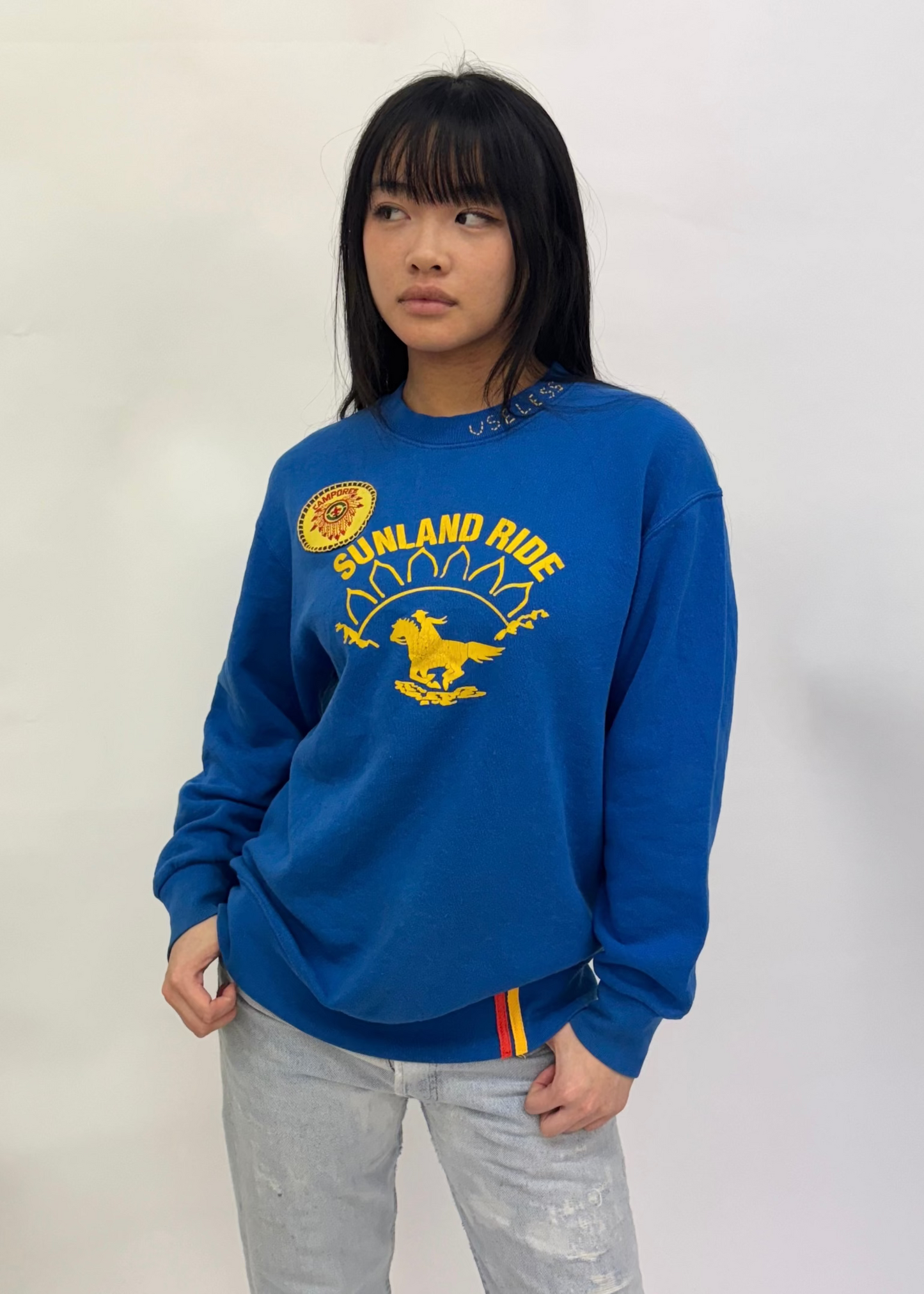 'Sunland Ride' Blue Sweatshirt