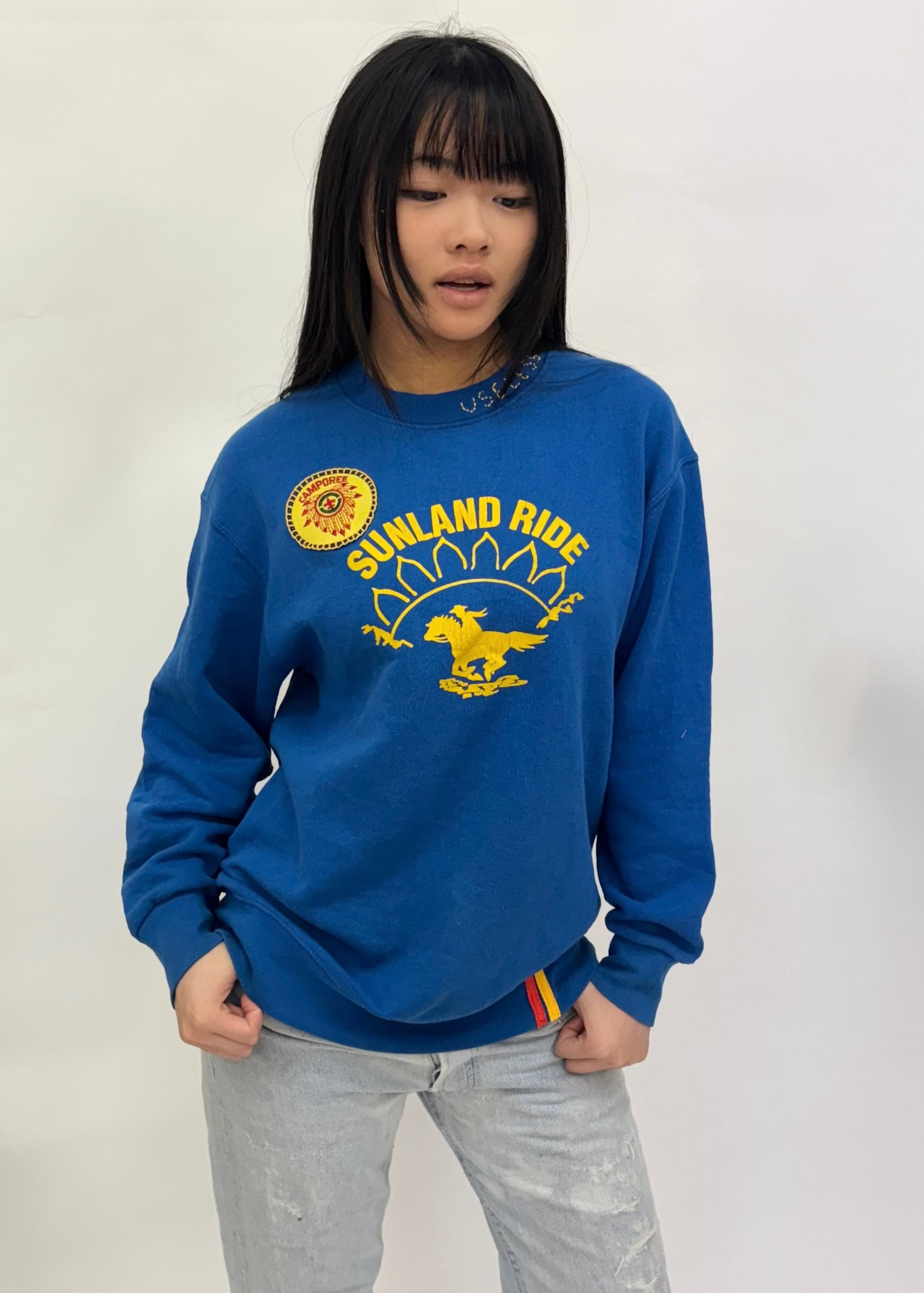 'Sunland Ride' Blue Sweatshirt