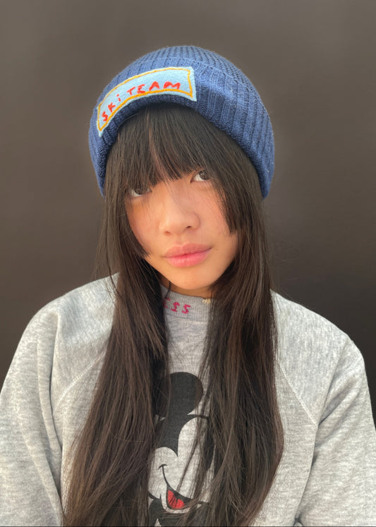 Blue Ski Team Beanie