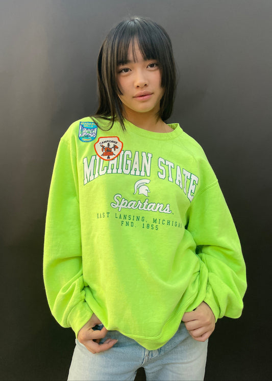 'Michigan State' Green Sweatshirt