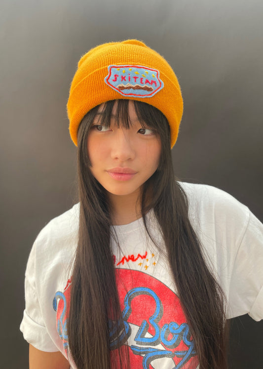 Orange Ski Team Beanie