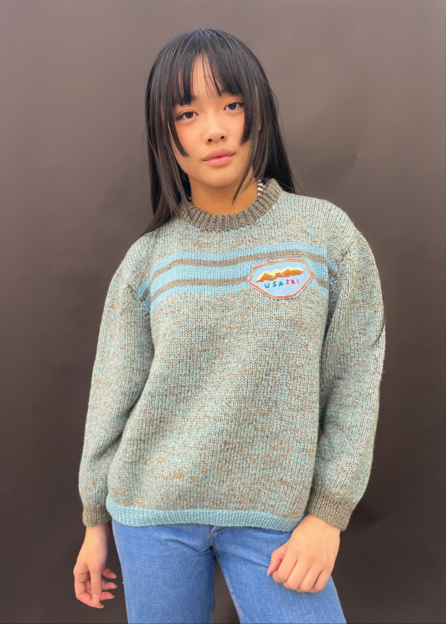 Knitted USA Ski Jumper